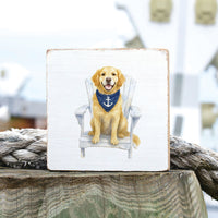 Coastal Dog Block Sign