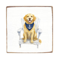Coastal Dog Block Sign