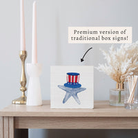 American Starfish Block Sign