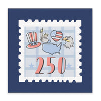 America 250 Stamp Block Sign