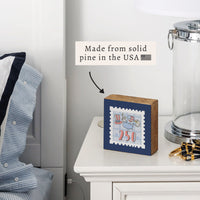 America 250 Stamp Block Sign