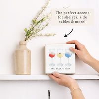 Red Wine And Blue Block Sign