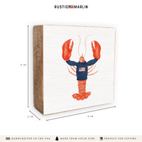 American Lobster Block Sign