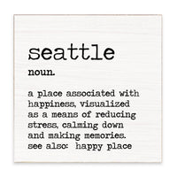 Seattle Definition Block Sign