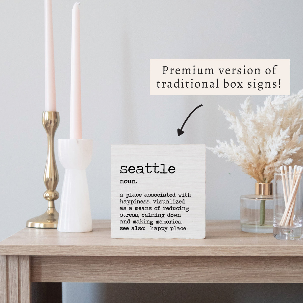 Seattle Definition Block Sign