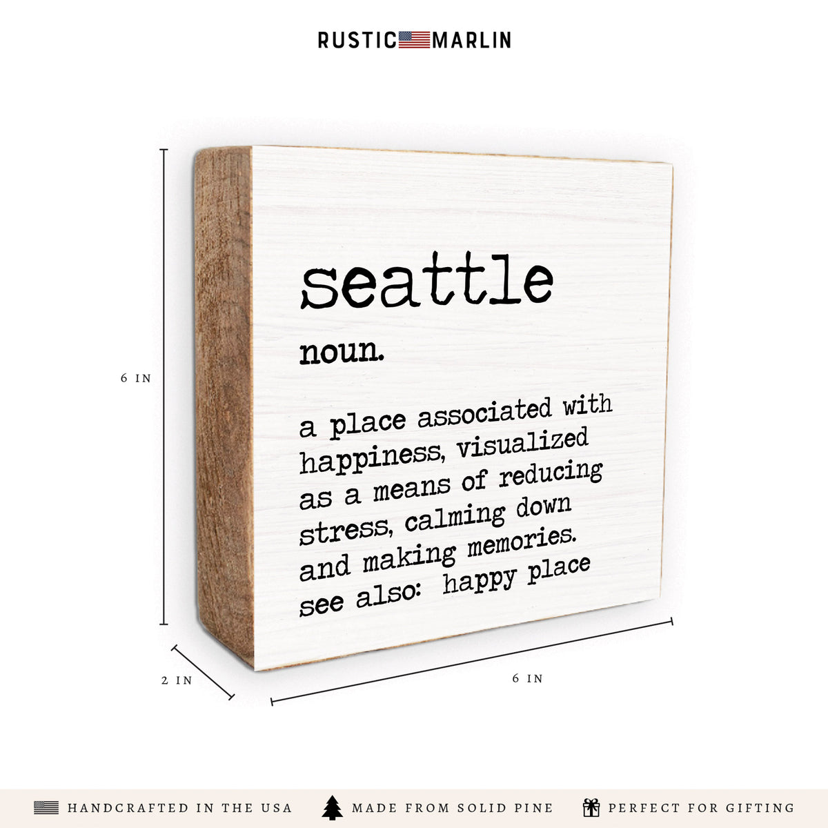 Seattle Definition Block Sign