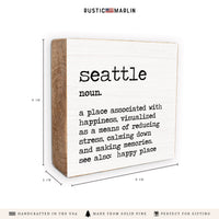 Seattle Definition Block Sign