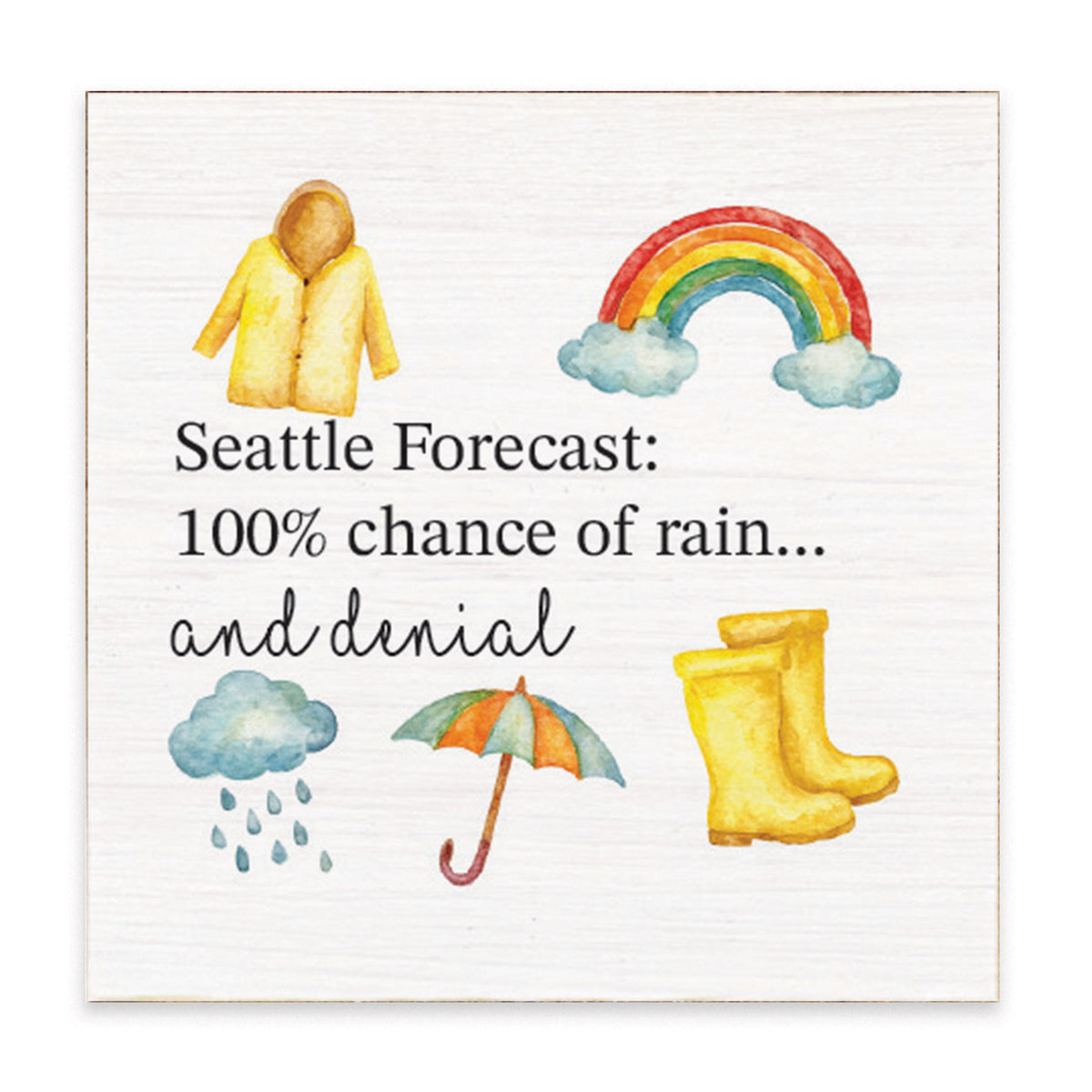 Seattle Forecast Block Sign