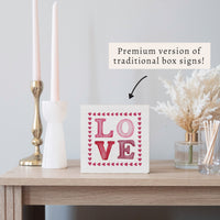 Love Stamp Block Sign