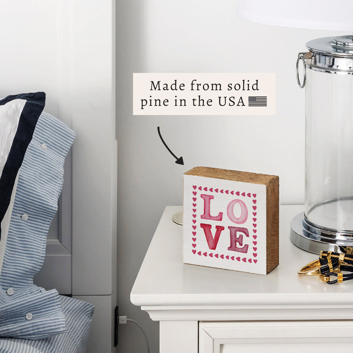 Love Stamp Block Sign