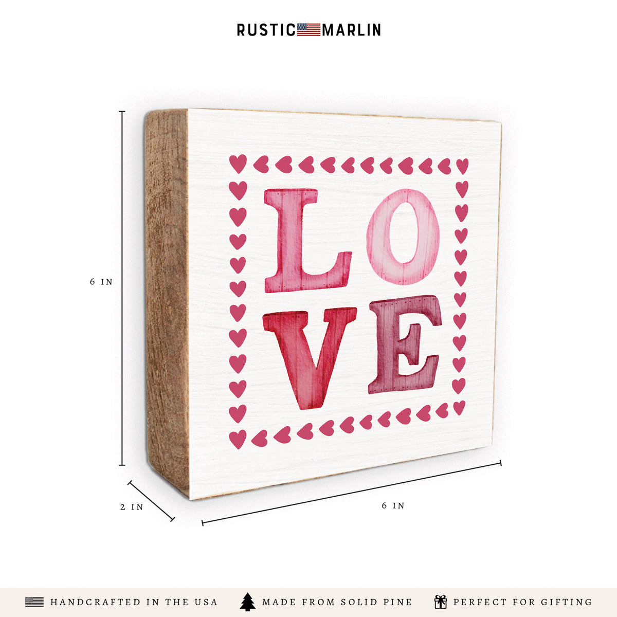 Love Stamp Block Sign
