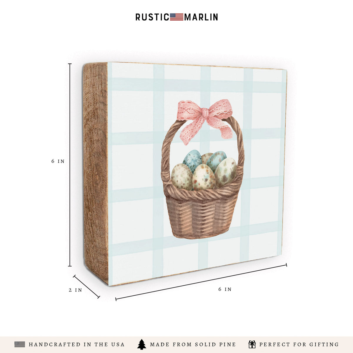 Easter Basket Block Sign