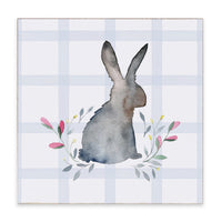 Easter Gingham Bunny Block Sign