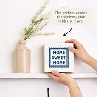 Home Sweet Home Stamp Block Sign