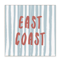 East Coast Striped Block Sign