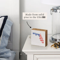 Florida American Flag State Block Sign
