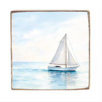 Sailboat Block Sign