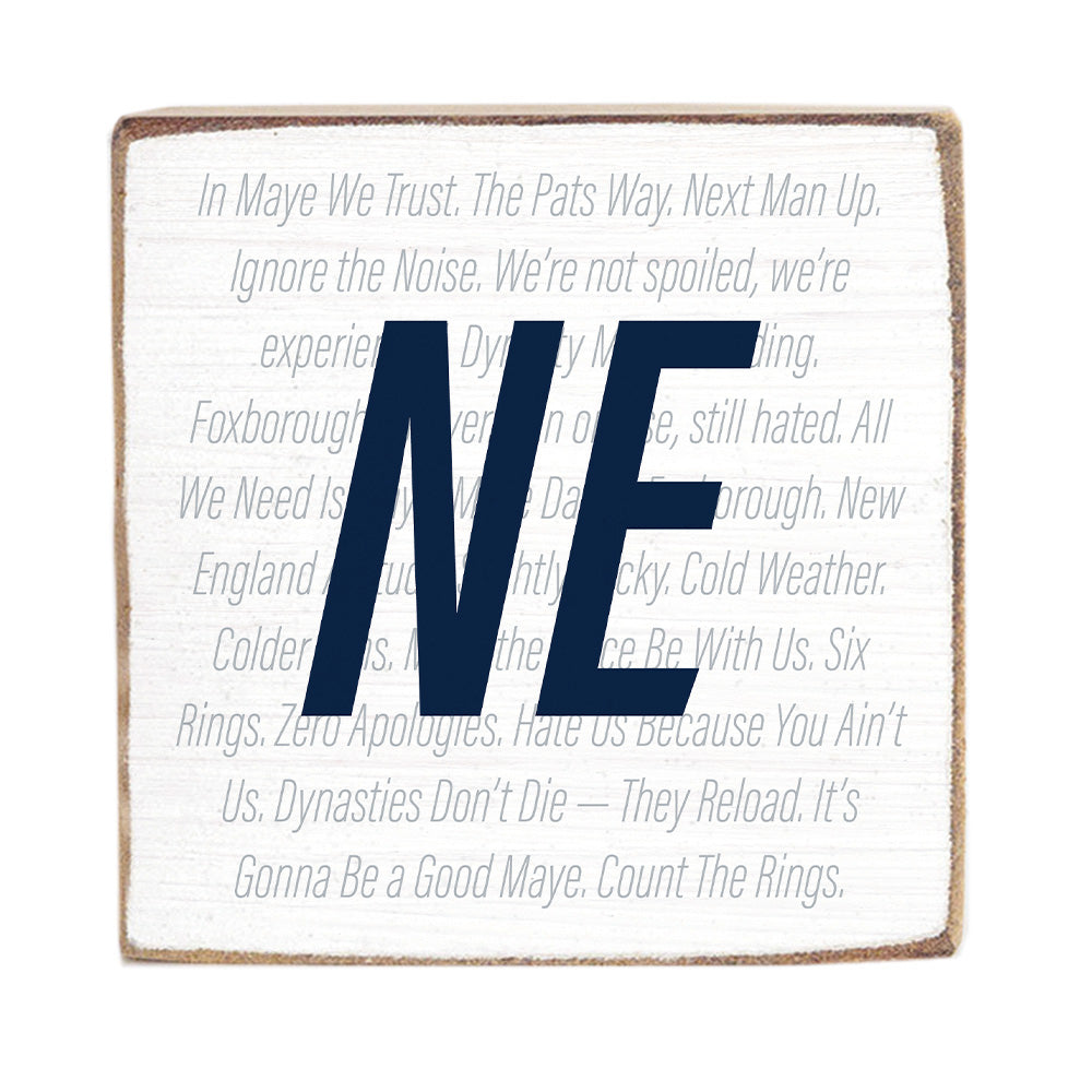 NE Block Sign – Rustic Marlin