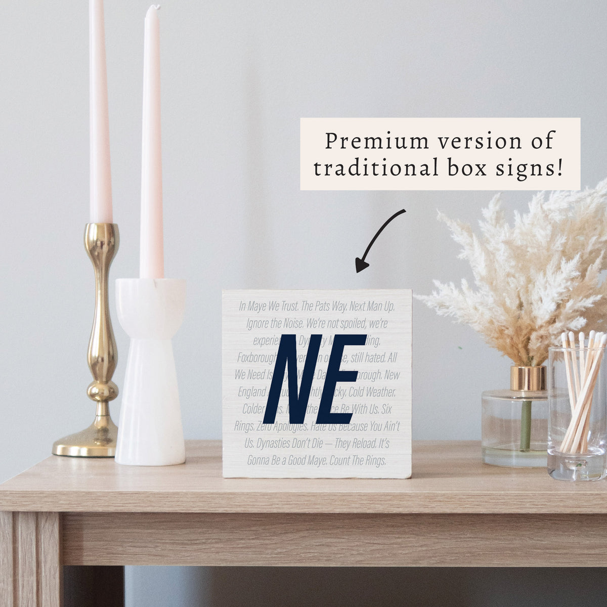 NE Block Sign