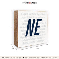NE Block Sign