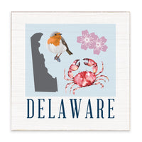 Delaware Icons Block Sign