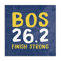 Boston 26.2 Finish Strong Block Sign