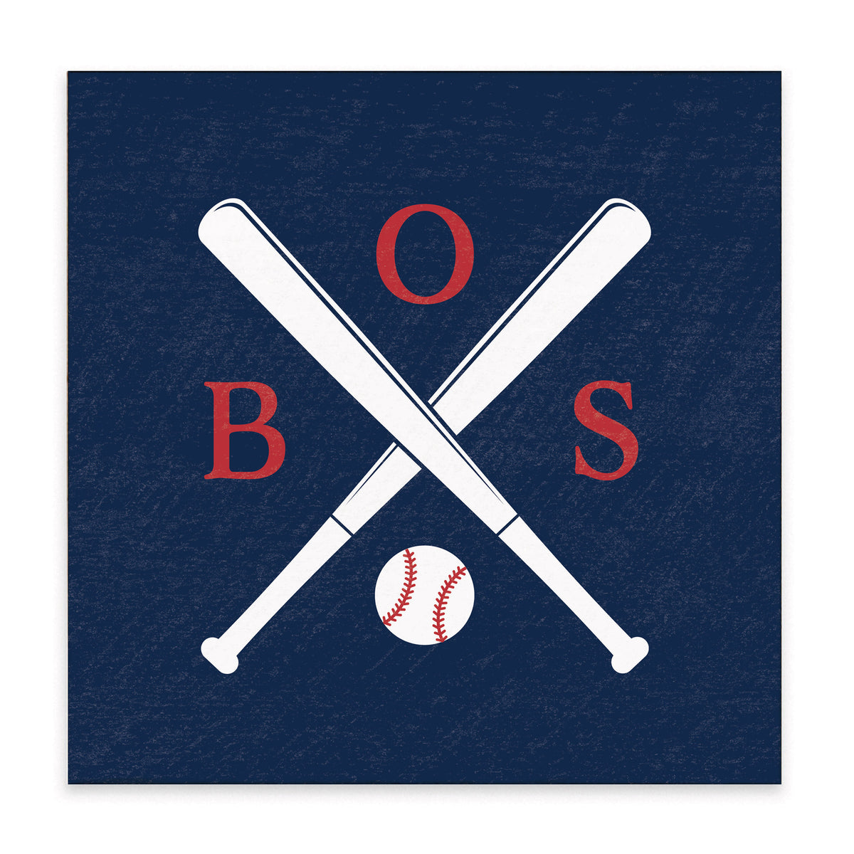 Boston Baseball Bats Block Sign