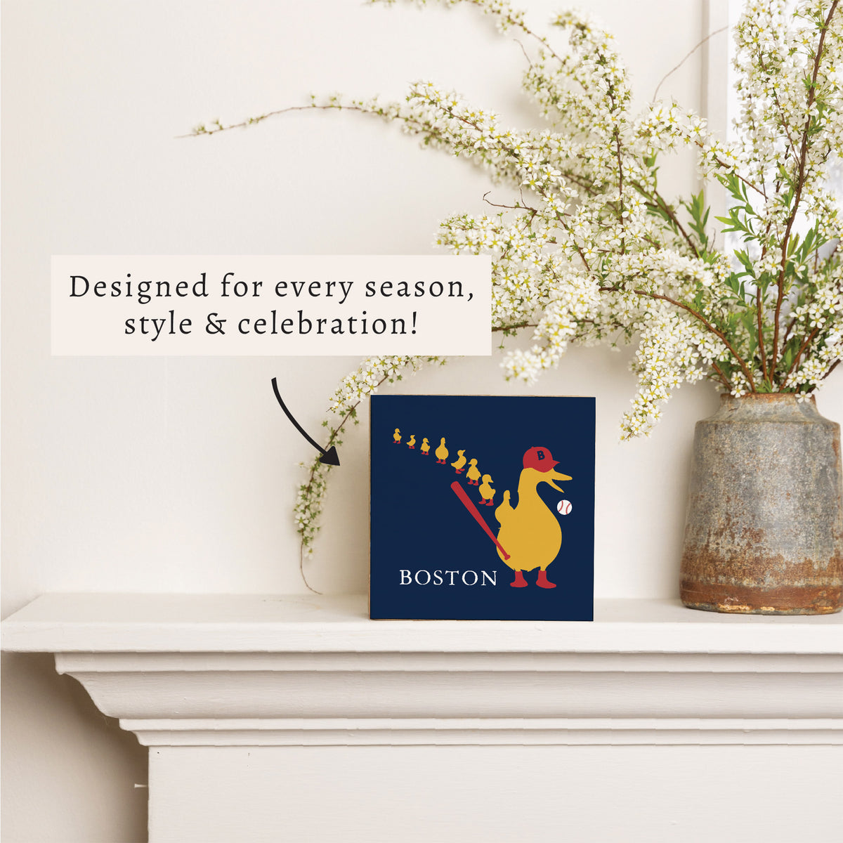 Boston Ducklings Sox Block Sign