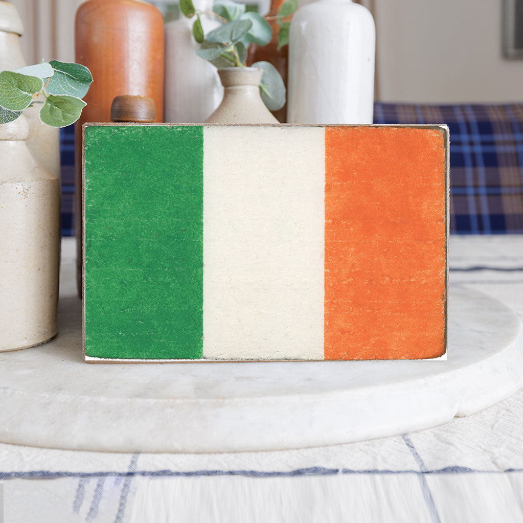 Flag of Ireland Decorative Wooden Block
