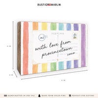 Provincetown Pride Postcard Block Sign