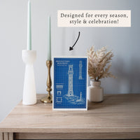 Provincetown Monument Blueprint Block Sign