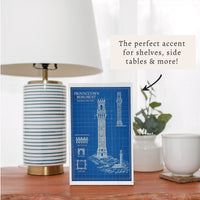 Provincetown Monument Blueprint Block Sign