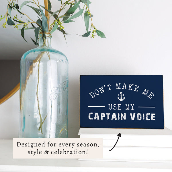 Captain Voice Block Sign