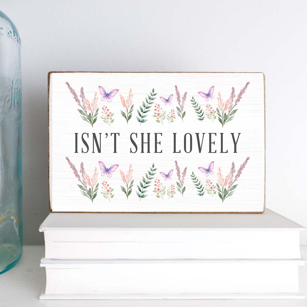 Isn't She Lovely Wood Block