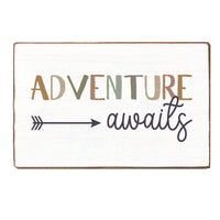 Adventure Awaits Wood Block