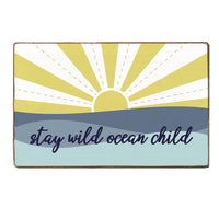 Ocean Child Wood Block