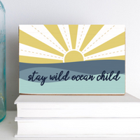 Ocean Child Wood Block