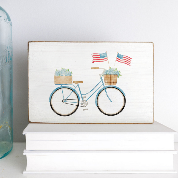 Patriotic Pedals Block Sign