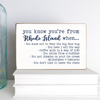 You know you're from Rhode Island Block