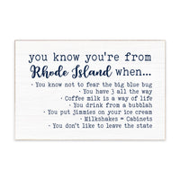 You Know You're From Rhode Island XL Block