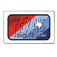 Greetings from Texas the Lone Star State XL Block