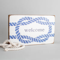 Rope Knot Personalized Wood Block