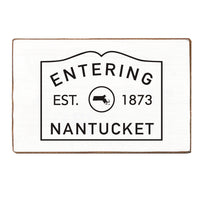 Entering Decorative Personalized Wood Block
