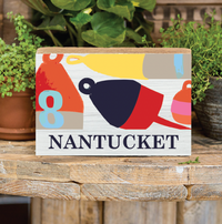 Buoys Personalized Wood Block