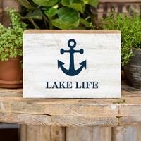 Anchor Personalized Wood Block
