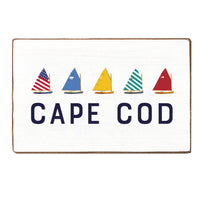 Cat Boats Personalized Wood Block
