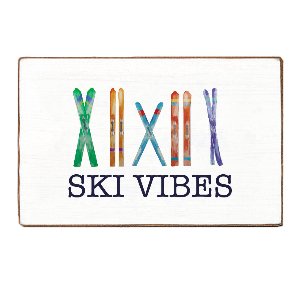 Multi Skis Personalized_Yes XL Block Sign
