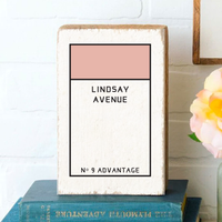 Game Board Tile Pink Personalized XL Block