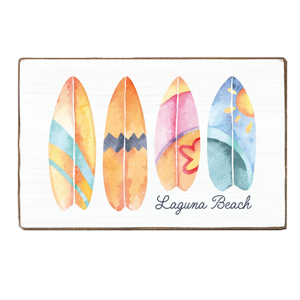 Surfboards Personalized Block Sign
