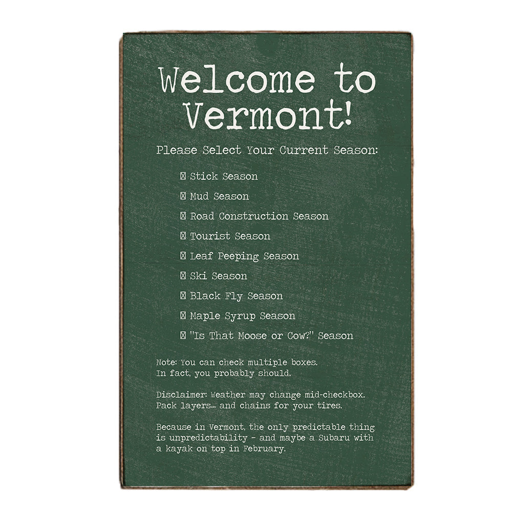 Welcome to Vermont Wood Block